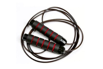 輕量運動跳繩(無包裝)_黑紅