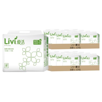 LIVI 優活 抽取式衛生紙  10包  16袋
