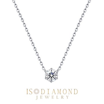 IS DIAMOND 原廠出貨! 30分鉑金鑽石項鍊 最白Dcolor VVS1 高規格淨度(培育鑽石)