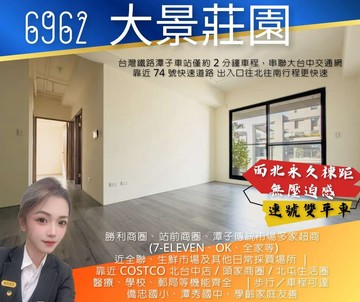 潭子74新指標大景莊園|正三房獨立連號雙平車面北｜台中市潭子區僑興一街