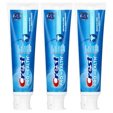 Crest, Pro-Health，含氟牙膏，清新薄荷味，3 包，每包 4.3 盎司（121 克）