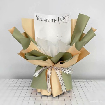 ✨半成品花束 DIY花束 免包裝 手工花束 母親節扇形花藝半成品花殻包好髮貨DIY花束愛情親情友情創意花束