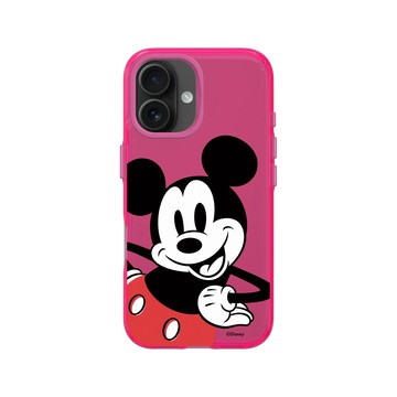 iPhone 16 Clear 粉漾桃 - 迪士尼-米奇 Mickey - Look at the camera-米奇