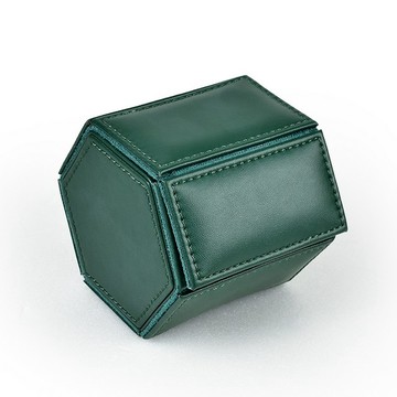 P&W 【名錶收藏盒】【綠色超纖皮革】1只/1入/1位 大錶適用 手工精品 錶盒 旅行收納盒