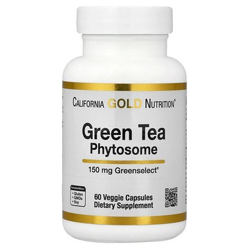 California Gold Nutrition, 綠茶磷脂複合物，150 毫克，60 粒素食膠囊