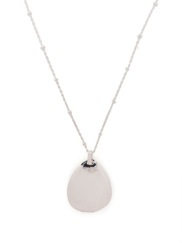 DOWER AND HALL - Pebble-pendant silver necklace - women - Silver - One Size