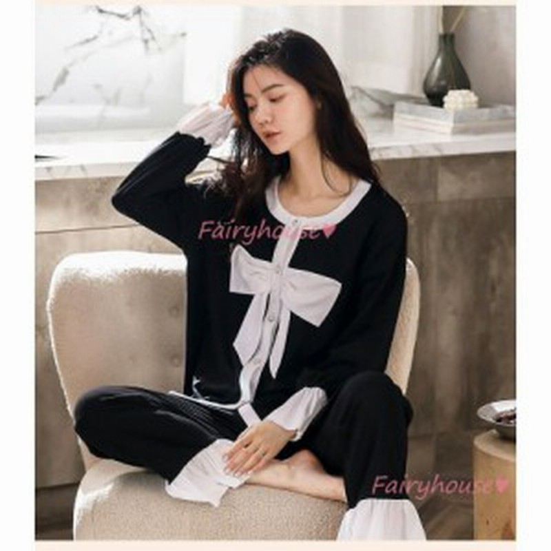 パジャマ ルームウェア レディース 春 秋 冬 長袖パジャマ 綿100 可愛いルームウェア レー 通販 Lineポイント最大1 0 Get Lineショッピング