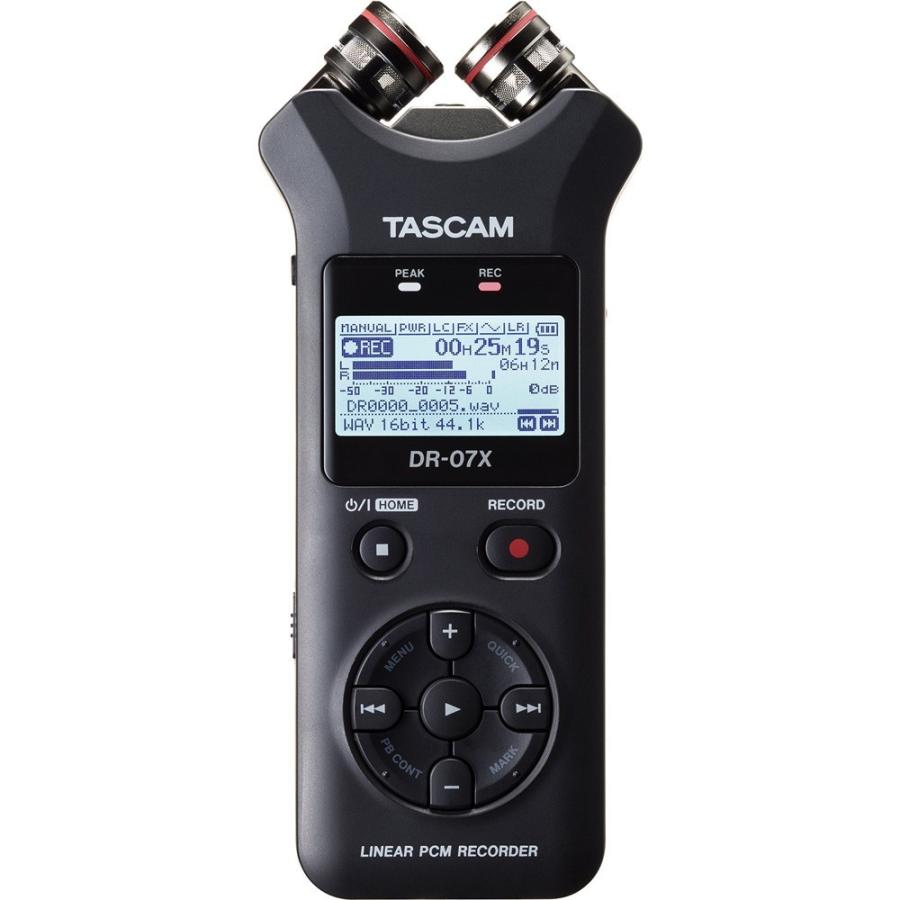 TASCAM USBマイク機能付 レコーダー DR-07X   ウィンドスクリーン等 お勧めアクセサリーセット