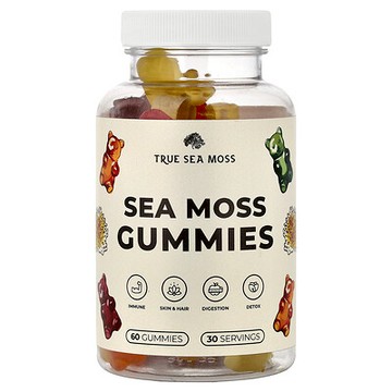 True Sea Moss, 海苔軟糖，60 粒