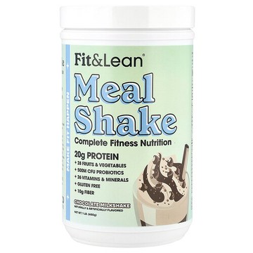 Fit & Lean, 代餐奶昔，多面健身營養，巧克力奶昔，1 磅（450 克）