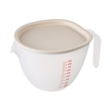 AKEBONO 曙產業調理盆 日本製造帶蓋日用碗 CH-2122 灰色 大號  1個