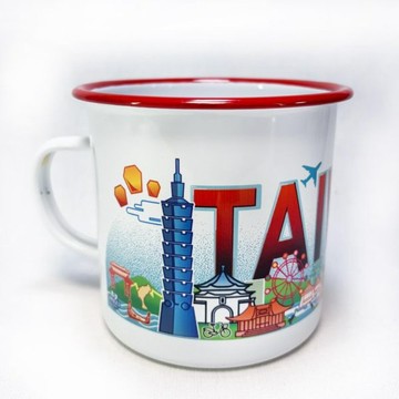 台灣印象750ml琺瑯杯