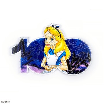 迪士尼100周年紀念系列木質拼圖(愛麗絲)