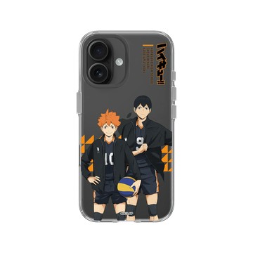 iPhone 16 Clear Case（相機按鈕） 透明 - 排球少年 Haikyu!! - 日向翔陽 & 影山飛雄 01