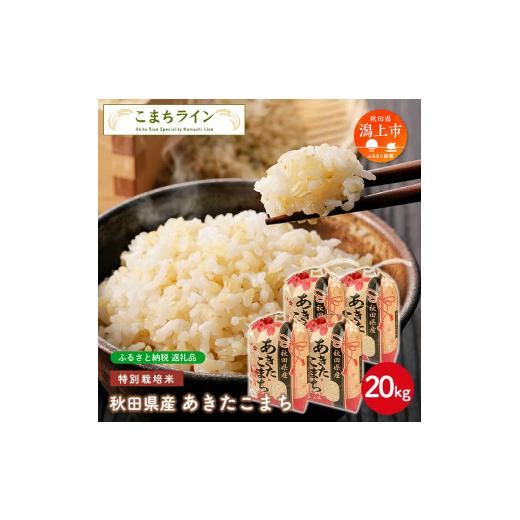 ふるさと納税 秋田県 潟上市 令和5年産 秋田県産 あきたこまち特別栽培米20kg(5kg×4袋)