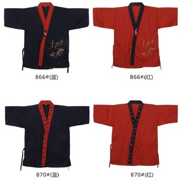 日式工服韓國壽司料理日式廚師工衣制服上裝工作服工服日式工衣