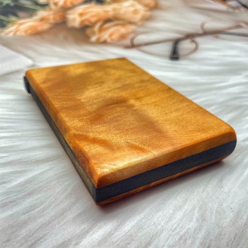 【皇手製作】【畢業禮物】客製化禮物 皇手製作 台灣檜木樹瘤名片盒