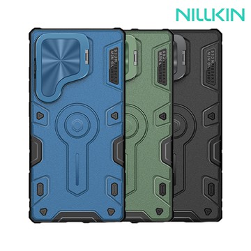 NILLKIN SAMSUNG 三星 Galaxy S25 Ultra 黑犀 Prop 保護殼(墨綠)