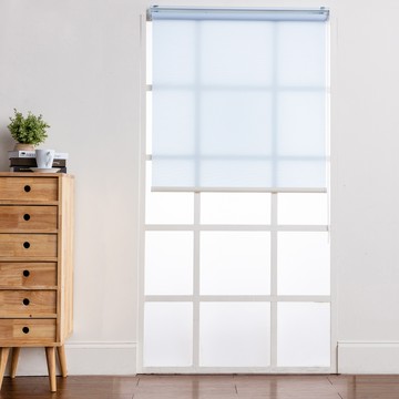 特力屋 半遮光防焰捲簾 藍色 120x185cm