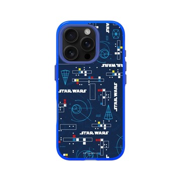iPhone 16 Pro Clear 激光藍 - 迪士尼-星際大戰 Star Wars - 經典幾何Pattern