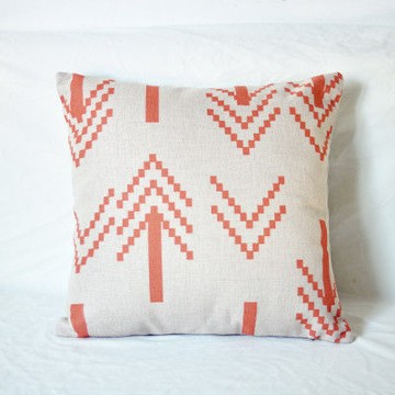 【協貿】 復古簡約現代亞麻箭頭造型D款方形抱枕套不含芯