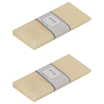 KEYTOSS 詰朵斯 NEST 激爽 超粗感沐浴巾 防霉抗菌 無毒無臭 人體工學三度空間柔感設計 深層清潔去除角質 100%台灣製造  黃色  2條  1個