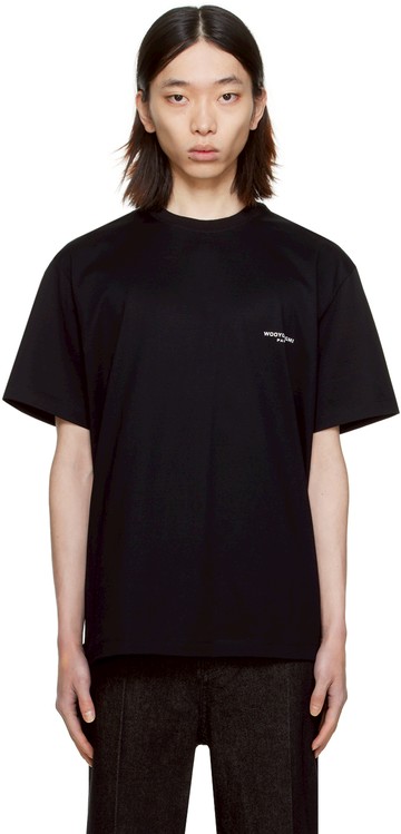 WOOYOUNGMI 黑色 Square Label T 恤