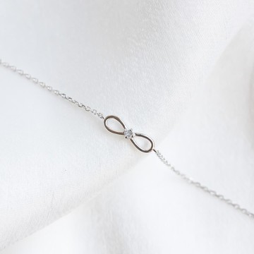 藍托帕石925純銀無限設計手鍊