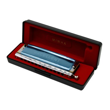 MIWHA Beautify Harmonica Chromatic 優秀 48音階 C調口琴  1個  單一商品  銀色