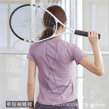 瑜伽服運動女短袖專業百搭速干透氣跑步衣時尚顯瘦夏季健身服