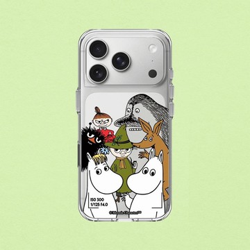 Clear 抗黃化透明防摔手機殼∣姆明Moomin/誰沒看鏡頭?