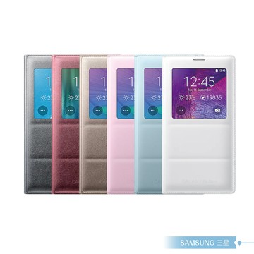 samsung三星 原廠galaxy note4 n910專用 視窗透視感應皮套 s view