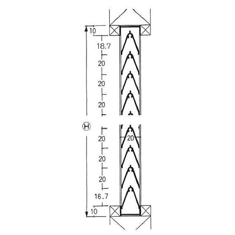 アルミ製建具用換気ルーバー 20V型(W400×H100) | LINEショッピング