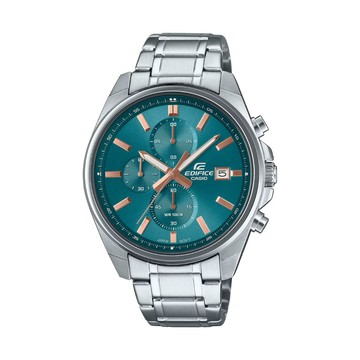 CASIO EDIFICE 現代運動風格 三眼計時錶款 深綠_EFV-610DE-2A_43.8mm