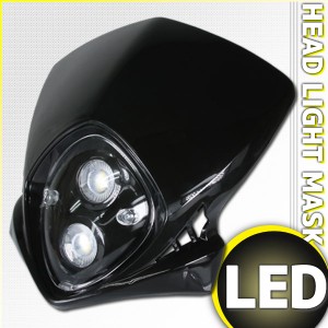 LED エンデューロヘッドライト ブラック (Dトラッカー グラストラッカー DT50 WR250 ランツァ TW225 セロー DRZ50  RMX250 KDX220 モター | LINEブランドカタログ