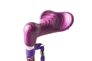 長輩生日禮物 / 自立式 人體工學手杖 - 酒紅莊園 (左手用)