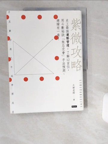 【書寶二手書T8／命理_UCT】紫微攻略 史上最強運勢管理，了解12宮位，用斗數秘訣「煞忌交會」手法預測、避險有一套！_大耕老師