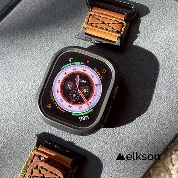 新Ultra來襲｜送他／她一份提神、專注、好心情 ｜【快速出貨】加拿大elkson Apple Watch Ultra 1-3 49mm Quattro Max軍規保護殼+保護貼套組(附貼膜神器)