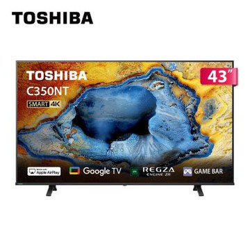 TOSHIBA東芝 REGZA 43型4K Google TV液晶顯示器 43C350NT