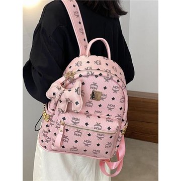 雙肩包女韓版學院風鉚釘書包2026新款時尚印花休閑大容量旅行背包