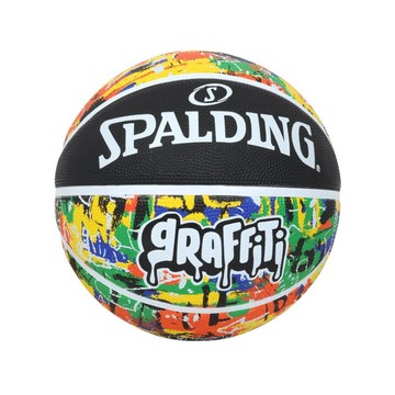 SPALDING 塗鴉系列#7橡膠籃球#40590(訓練 運動 室內外 7號球「SPA84372」≡排汗專家≡