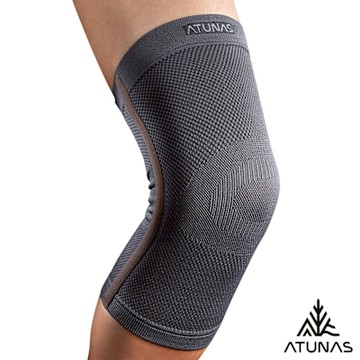 【ATUNAS 歐都納】COOLMAX透氣護膝A1SAGZ04炭灰/運動護具/舒適耐穿/輕度運動/日常生活