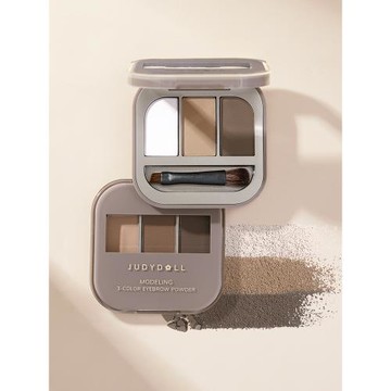 Judydoll橘朵立體造型眉粉三色顯色自然學生持久防水防汗不脫色