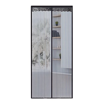 磁吸門簾 聚酯纖維材質 靜音吸附 細密網紗 通風透氣  210 x 90cm  靜謐黑