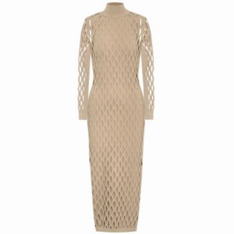 フェンディ Fendi レディース ワンピース ミドル丈 ワンピース ドレス Knit Turtleneck Midi Dress Folk 通販 Lineポイント最大1 0 Get Lineショッピング