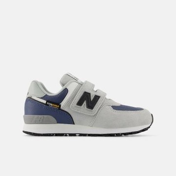NEW BALANCE NB 運動鞋 童鞋 中童 兒童 魔鬼氈 灰藍 P5744HP-W楦