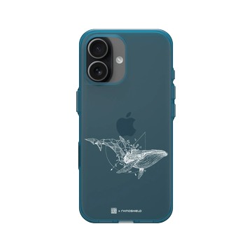 iPhone 17 Clear (相機按鈕) 夜幕藍 - Kerby Rosanes - 鯨魚 - 白