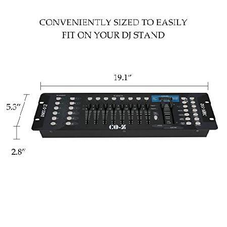 CO-Z 192 DMX 512 Stage DJ Light Controller Lighting Mixer Board Console for Light Shows, Party Disco Pub Night Club DJs KTV Bars and Moving Heads