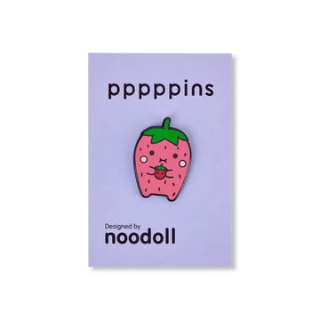 英國 noodoll / 草莓娃娃 琺瑯別針