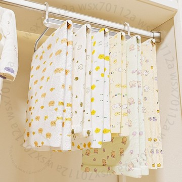 嬰兒紗佈收納毛巾浴巾小方巾整理神器寶寶衣櫃兒童衣架DK38WGT01